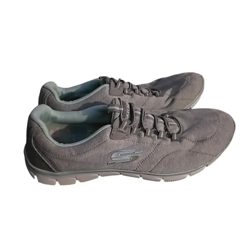 Skechers Sport Empire 12404 Gray Relaxed Fit‎ Low Top Sneakers Womans Size 10